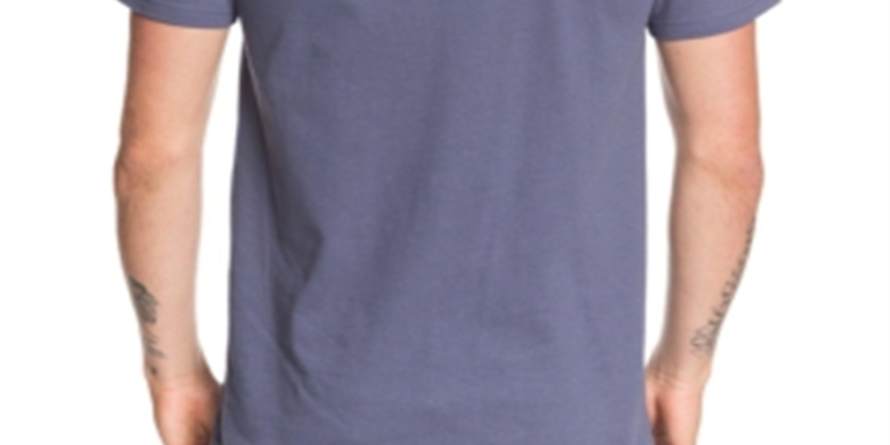 Quiksilver Men's Tee Shirts Night Shadow Logo Diamond Wave Tee Blue Size XXL