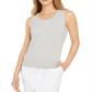 Charter Club Women's Sleeveless Crew Neck Sweater Gray Size X-Large