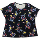 Karen Scott Women's Printed Scoop Neck Top Blue Size Large