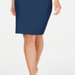 Calvin Klein Women's Sleeveless Below the Knee Sheath Dress Blue Size 8 Petite