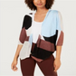 Alfani Women's Colorblock Layering Cardigan Sweater Blue Size Small