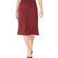 Kasper Women's Velour Work Straight Skirt Purple Size 6