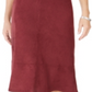 Kasper Women's Velour Work Straight Skirt Purple Size 6