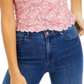 Self Esteem Junior's Lace Trim Top Pink Size XS