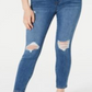 Celebrity Pink Women's Curvy High Rise Destructed Ankle Skinny Jeans Blue Size 9