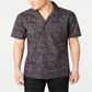 INC International Concepts Men's Animal Print Camp Shirt Gray Size Small