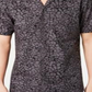 INC International Concepts Men's Animal Print Camp Shirt Gray Size Small