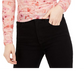 Bar III Women's Floral Print Ruched Top Pink Size 2XL