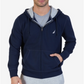 Nautica Men's Big & Tall Full Zip Hoodie Blue Size 46