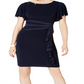 Jessica Howard Women's Sheath Butterfly SleeveDress Navy Size 14