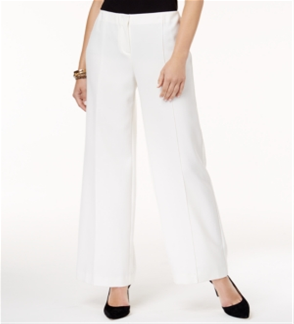 Alfani Women's Wide Leg Pants White Size 4 P