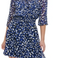 Tommy Hilfiger Women's Printed Chiffon Fit & Flare Dress Blue Size 10