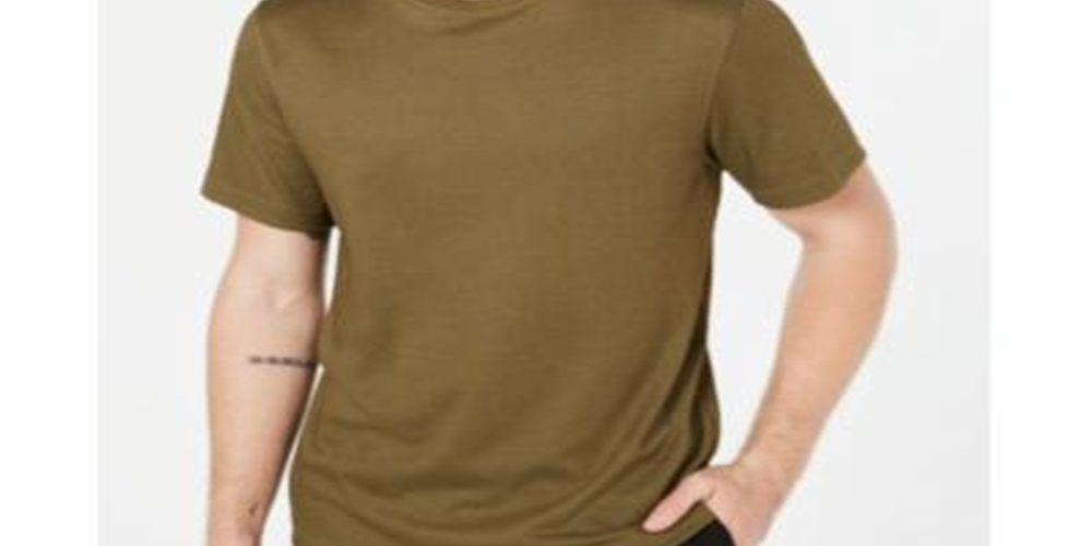Tasso Elba Men's Tee Cotton T-Shirt Green Size Small