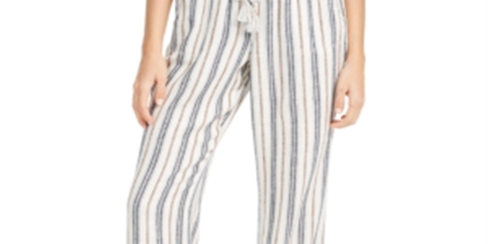 Rewash Junior's Striped Soft Pants Blue Size X-Large