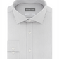 Michael Kors Men's Slim Fit Non Iron Performance Knit Stripe Dress Shirt Gray Size 15X32X33 M