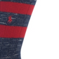 Polo Ralph Lauren Men's Big & Tall Marled Stripe Boot Socks Navy Size One Size