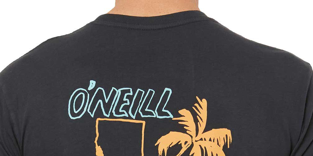 O'Neill Men's Bridges T-Shirt -Gray Size Medium