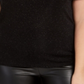 Bar III Women's Trendy Plus Textured Sparkle T-Shirt Black Size 1X