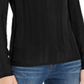 INC International Concepts Women's Solid Turtleneck Sweater Black Size Small