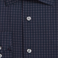 Alfani Men's Box Dobby Printed Regular Fit Button Down Shirt Blue Size -S
