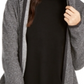 Eileen Fisher Women's Organic Hooded Cardigan Gray Size Petite Large