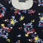 Karen Scott Women's Printed Scoop Neck Top Blue Size Small