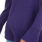 Style & Co Women's Ribbed Patterned Long Sleeve Jewel Neck Blouse Purple Size PP