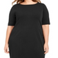 Alfani Women's Plus Sheath Dress Black Size 26W