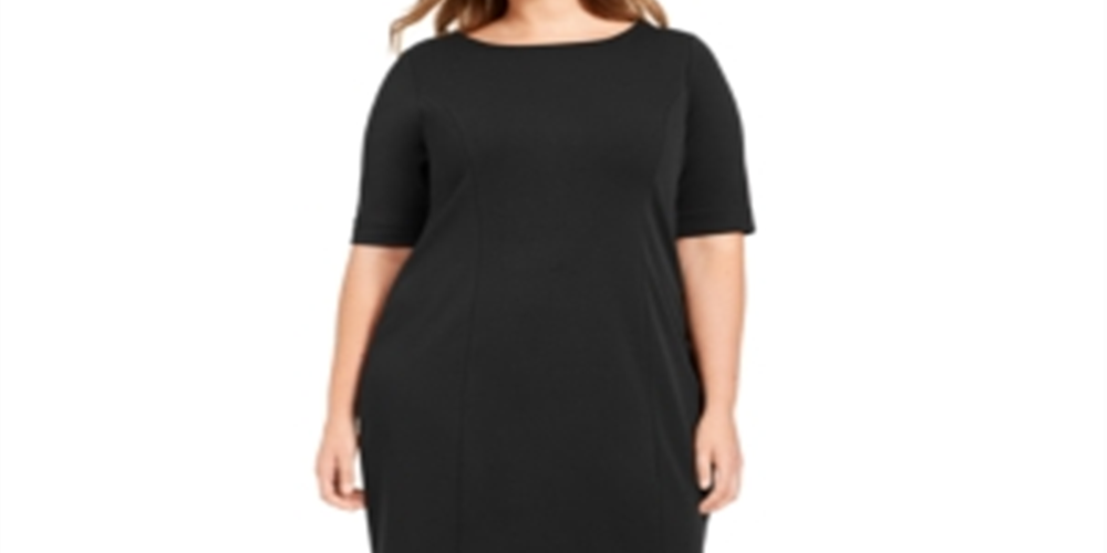 Alfani Women's Plus Sheath Dress Black Size 26W