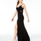 Bee Darlin Women's Illusion Waist a line Gown Dress Black Size 1/2