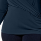 Charter Club Women's Plus Faux Wrap Hardware Top Blue Size 0X