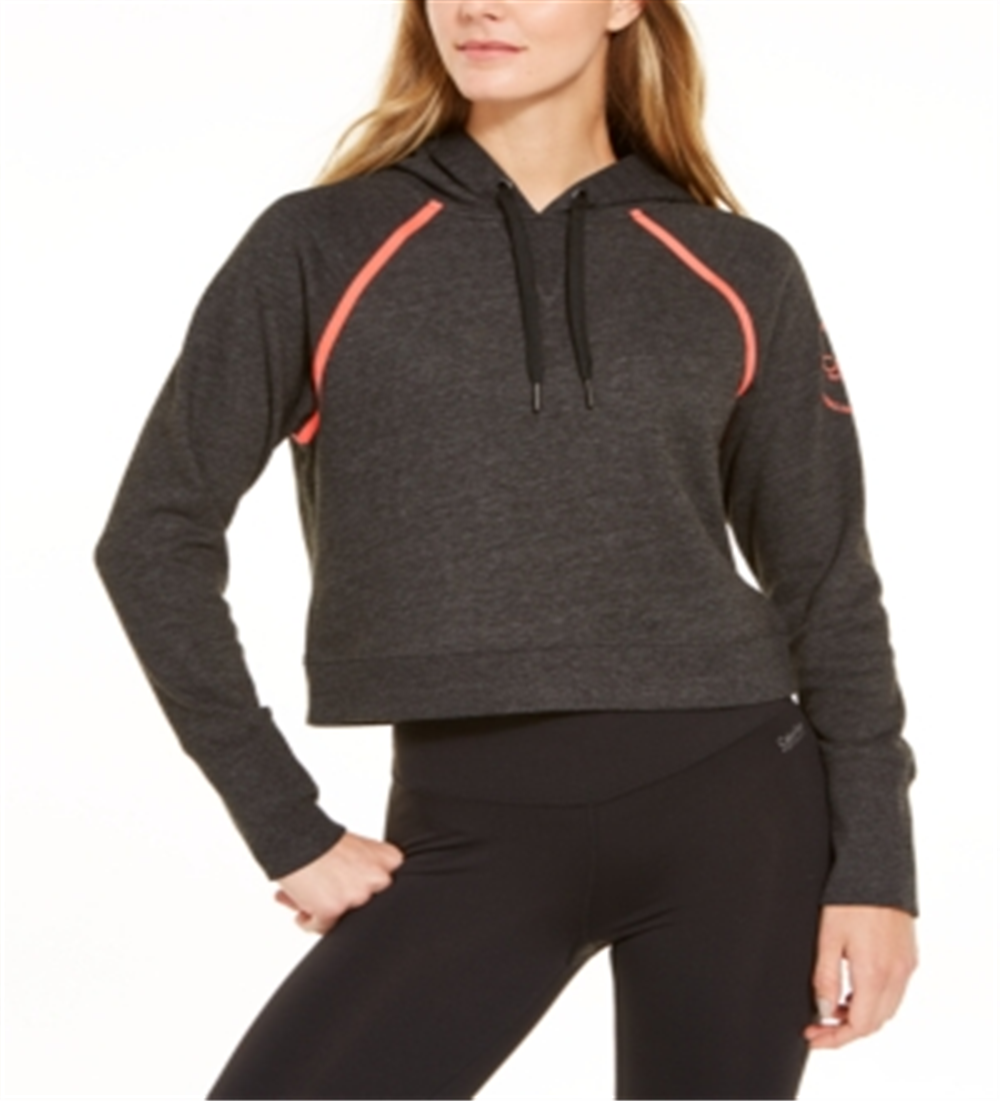 Calvin Klein Women's Logo Hoodie Gray Size Large
