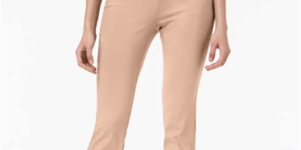 Alfani Women's Tummy Control Pull on Skinny Pants Pink Size 6Petite