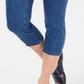 Charter Club Women's Tummy Control Bristol Capri Jeans Blue Size 10