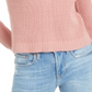 Bar III Women's Zip Back Ribbed Sweatshirt Mauve Size S