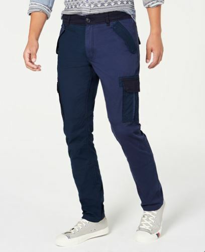 American Rag Men's Blocked Cargo Pants Blue Size 36X30