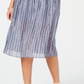 INC International Concepts Women's Plus Smocked Split Skirt Dress Blue Size 12 P