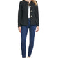DKNY Women's Collarless Peplum Jacket Black Size 8