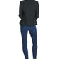 DKNY Women's Collarless Peplum Jacket Black Size 8