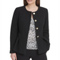 DKNY Women's Collarless Peplum Jacket Black Size 8