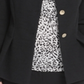 DKNY Women's Collarless Peplum Jacket Black Size 8