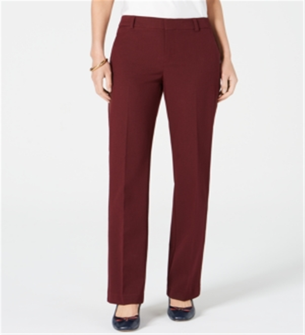 Charter Club Women's Trouser Pants WineSize 10