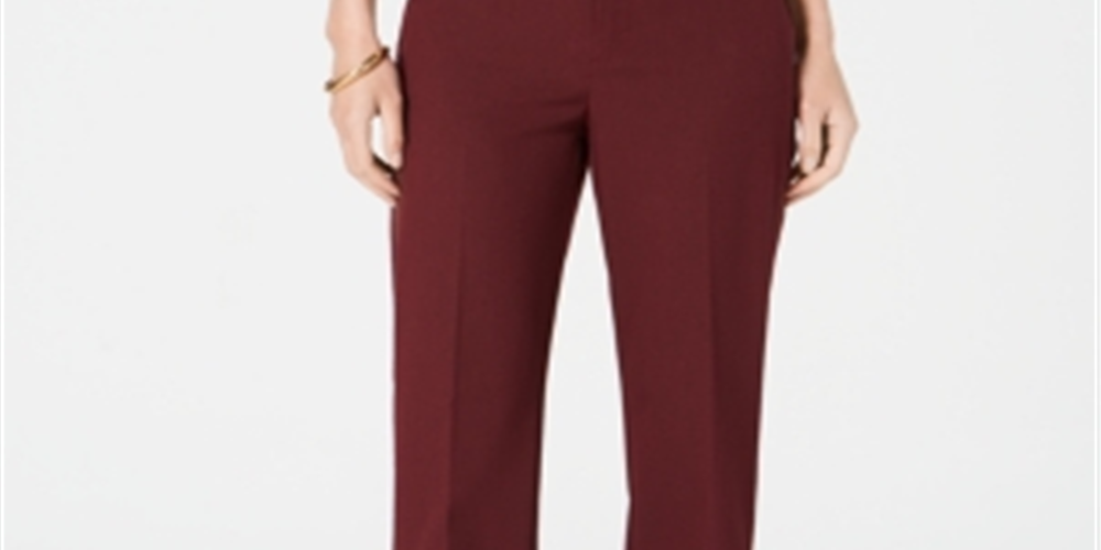Charter Club Women's Trouser Pants WineSize 10