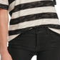 DKNY Women's Striped T-Shirt White Size X-Large