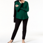 Alfani Women's Ribbed Snap Detail Sweater Green Size XX-Large