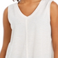 Style & Co Women's V Neck High Low Tank Top Brown Size Medium