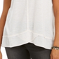 Style & Co Women's V Neck High Low Tank Top Brown Size Medium