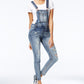 Dollhouse Junior's Skinny Denim Overalls Blue Size 3