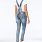Dollhouse Junior's Skinny Denim Overalls Blue Size 3