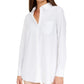 Alfani Women's Long Sleeve Knit Button Front Top White Size Petite S